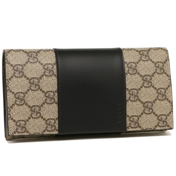Gucci Continental Flap Wallet in Canvas with Leather Trim - Picture 2 of 6